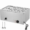 24QT Commercial Food Warmer, 5-Pan Electric Steam Table