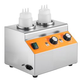 Electric Bottle Warmer with Bottles, 0.8x2 LCommercial Cheese Dispenser, Hot Fudge Warmer 86-185 F Temp Adjustable