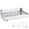 6-Pan Commercial Food Warmer, 6 x 8QT Electric Steam Table with Glass Cover