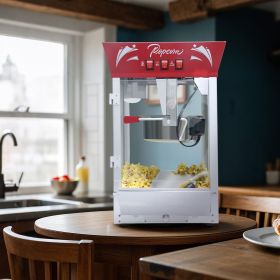 W Countertop Popcorn Popper for Parties, Events, and Home Theater, Red
