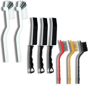 Crevice Cleaning Brush Set, Multi-Purpose Hard Bristle Brushes for Deep Cleaning Kitchen, Bathroom, Grout, Sink, Cup, Teapot, Bottle, Blender, Co