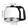 (2 Pack)12 Cup Glass Replacement Carafe (Shipment from Walmart)