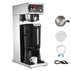 Commercial Drip Coffee Maker, 16-17 Cups Machine with 2.5 L Thermal Carafe, Keep Warm for 4 Hours, Stainless Steel Brewer with Auto Water Filling