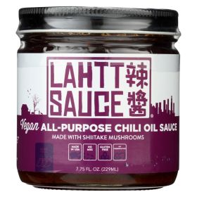 Lahtt Sauce Co - Sauce Chili Oil Hot Vegan - Case Of 6 - 7.75 Oz