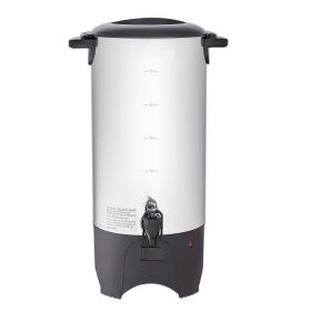 Commercial Coffee Urn, 50 Cups Stainless Steel Large Coffee Dispenser, 1000W 110V Electric Coffee Maker Urn For Quick Brewing