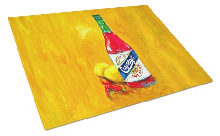 NEW Got Sauce Hot Sauce Glass Cutting Board Decorative Tempered Glass Kitchen Cutting and Serving Board Large Size Chopping Board