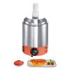 Electric Cheese Dispenser with Pump, 2.3 Qt Commercial Hot Fudge Warmer, Plastic Pump Dispenser