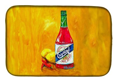Got Sauce Hot Sauce Dish Drying Mat Absorbent Dish Drying Mat Pad for Kitchen Counter Dish Drainer Mat for Countertop, 14 x 21", Multicolor