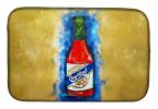 Hot Sauce Crystal Blue Dish Drying Mat Absorbent Dish Drying Mat Pad for Kitchen Counter Dish Drainer Mat for Countertop, 14 x 21", Multicolor