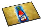 Hot Sauce Crystal Blue Doormat Front Door Mat Indoor Outdoor Rugs for Entryway, Non Slip Washable Low Pile, 24H X 36W