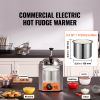 Electric Cheese Dispenser with Pump, 2.3 Qt Commercial Hot Fudge Warmer, Stainless Steel Heated Pump Dispenser