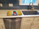 Hot Sauce Crystal Blue Dish Drying Mat Absorbent Dish Drying Mat Pad for Kitchen Counter Dish Drainer Mat for Countertop, 14 x 21", Multicolor