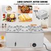 24QT Commercial Food Warmer, 6-Pan Electric Steam Table