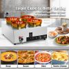 Electric Soup Warmer, Four 7.4QT Stainless Steel Round Pot, 1500W Commercial Food Warmer, 86-185 F Adjustable Temp
