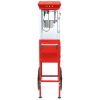 Popcorn Machine with Cart, with Wheels & 6 Oz Pot Popcorn maker Equipped with Popcorn Scoops & Tools