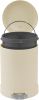 Small Trash Can, 1.2 Gallon | Round Stainless Steel Garbage Bin with Soft Close Lid & Step Foot Pedal | Metal Waste Basket with Removable Inner Bucket