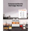 Electric Bottle Warmer with Bottles, 0.8x2 LCommercial Cheese Dispenser, Hot Fudge Warmer 86-185 F Temp Adjustable