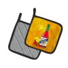 Got Sauce Hot Sauce Pair of Pot Holders Kitchen Heat Resistant Pot Holders Sets Oven Hot Pads for Cooking Baking BBQ, 7 1/2 x 7 1/2