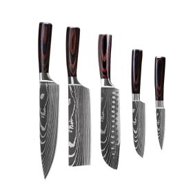 6 Piece Set 8 Piece Set 10 Piece Set Knife Chef's Knife Chef's Knife Kitchen Knife Cooking (Color: 10piece set)