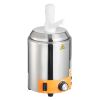 Electric Cheese Dispenser with Pump, 2.4L Commercial Hot Fudge Warmer, Plastic Pump Dispenser