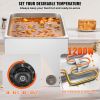 Commercial Food Warmer 19QT Bain Marie 1200W Electric Buffet Warmer Steam Table Food Warmer Countertop Stainless Steel Food Warmer Wet or Dry Use for