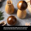 Mushroom Shaped Pepper Grinder Wooden Kitchen Grinding Tool