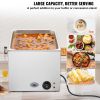 Commercial Food Warmer 19QT Bain Marie 1200W Electric Buffet Warmer Steam Table Food Warmer Countertop Stainless Steel Food Warmer Wet or Dry Use for